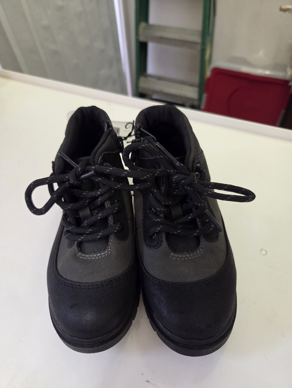 Boys Black Lace-Up Shoes
